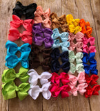40 pc. Boutique Hair Bows. Hair Bows on Clips. 3 Inch Hair Bows. 4 Inch Hair Bows. Pig Tail Hair Bows.