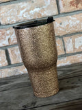 Personalized Glitter Tumbler. Glitter Cup. Glitter Tumbler. Custom Glitter. Gold Print Glittered Tumbler. Custom Tumbler.