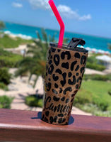 Personalized Glitter Tumbler. Glitter Cup. Glitter Tumbler. Custom Glitter. Cheetah Print Glittered Tumbler. Ombre Tumbler. Free Shipping!