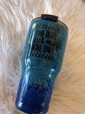 Personalized Glitter Tumbler. Glitter Cup. Glitter Tumbler. Custom Glitter. Blue Glittered Tumbler. Ombre Tumbler. Free Shipping!