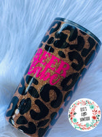 Personalized Glitter Tumbler. Glitter Cup. Glitter Tumbler. Custom Glitter. Cheetah Print Glittered Tumbler. Ombre Tumbler. Free Shipping!