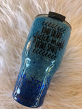 Personalized Glitter Tumbler. Glitter Cup. Glitter Tumbler. Custom Glitter. Blue Glittered Tumbler. Ombre Tumbler. Free Shipping!