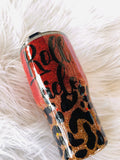 Alabama Tumbler. Personalized Glitter Tumbler.  BAMA Glittered Cup. Glitter Tumbler. Custom Glitter. Cheetah Print Tumbler. Roll Tide!