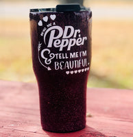 Dr. Pepper tumbler sparkling in sunlight. Soo gorgeous. #drpepper #scr