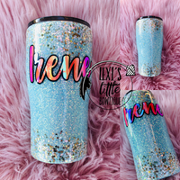 Baby Blue Stars Tumbler