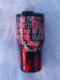 Red/Black Drip Tumbler