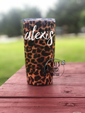 Cheetah Print Themed Tumbler.