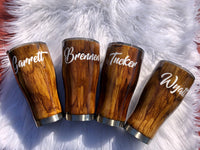 Woodgrain Custom Tumbler