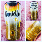 Sunflower Themed Tumbler