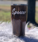 Woodgrain Custom Tumbler