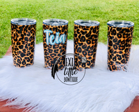 Cheetah Print Themed Tumbler.