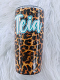 Cheetah Print Themed Tumbler.