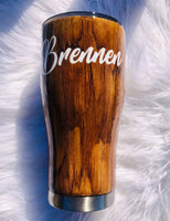 Woodgrain Custom Tumbler